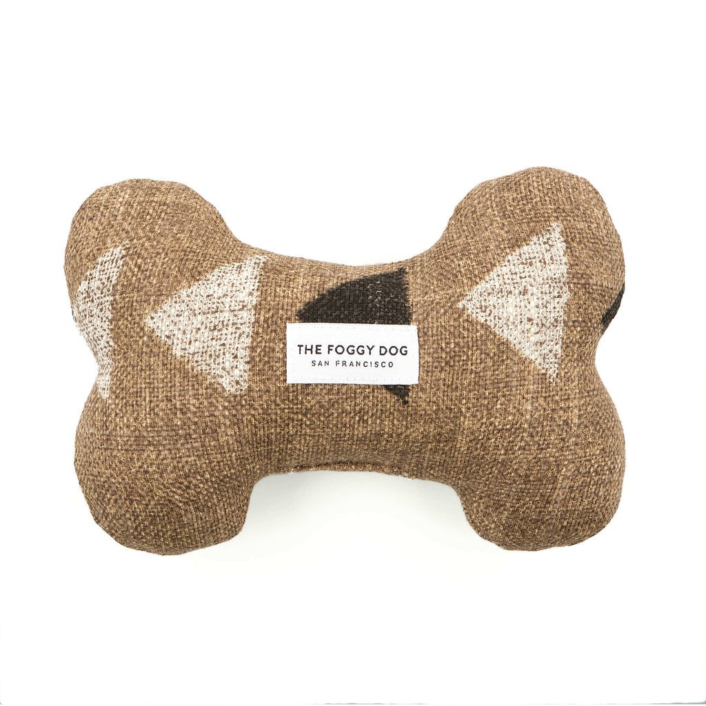 AMANI CLAY DOG BONE SQUEAKY TOY