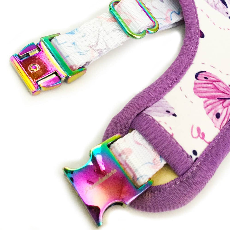 DOG PET REVERSIBLE HEALTH HARNESS - MAGICAL BUTTERFLY