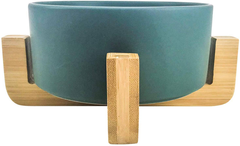 MODERN RAISED PET BOWL ON STAND - LARGE