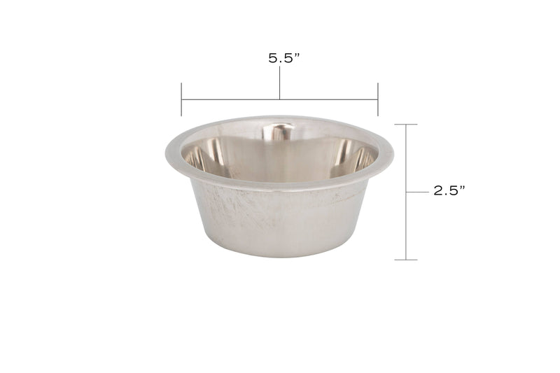 BOXER PET FEEDER IN WHITEWASH - MANGOWOOD  AND STAINLESS STEEL