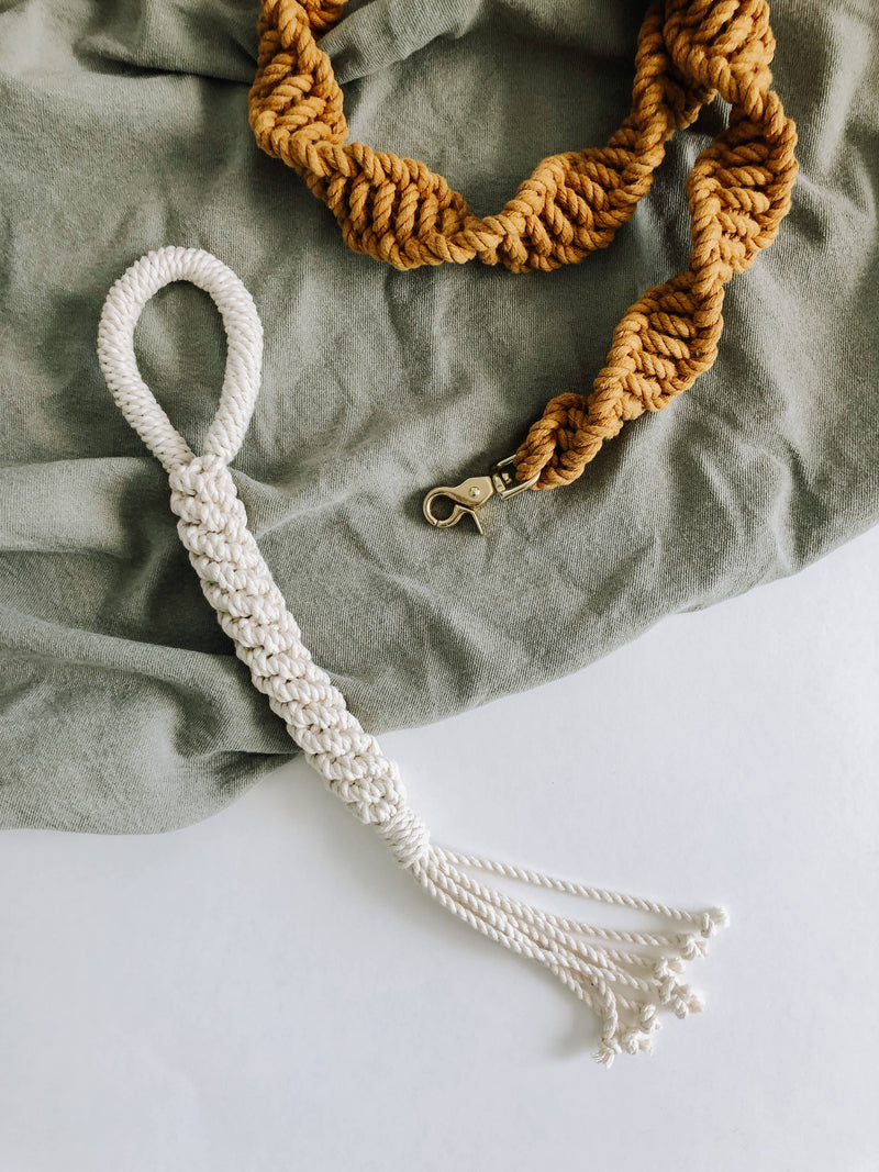 MACRAME ROPE DOG TUG TOY