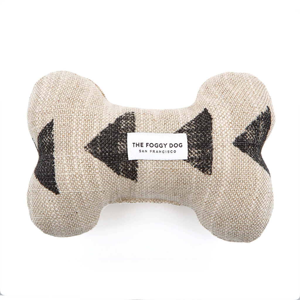 AMANI SAND DOG BONE SQUEAKY TOY