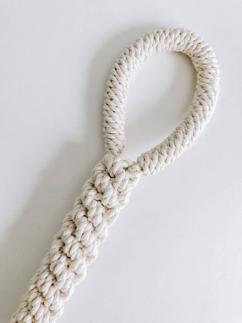 MACRAME ROPE DOG TUG TOY