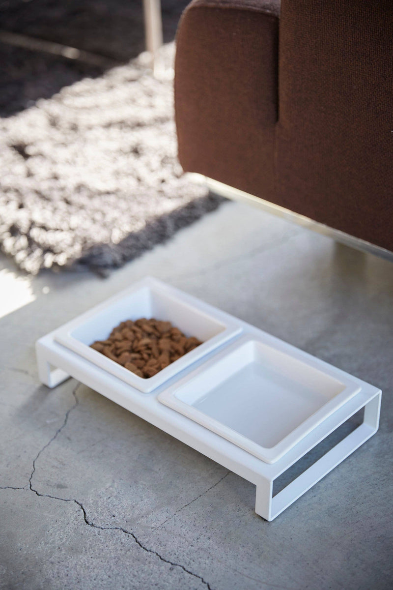 TOWER PET FOOD BOWL WITH STAND